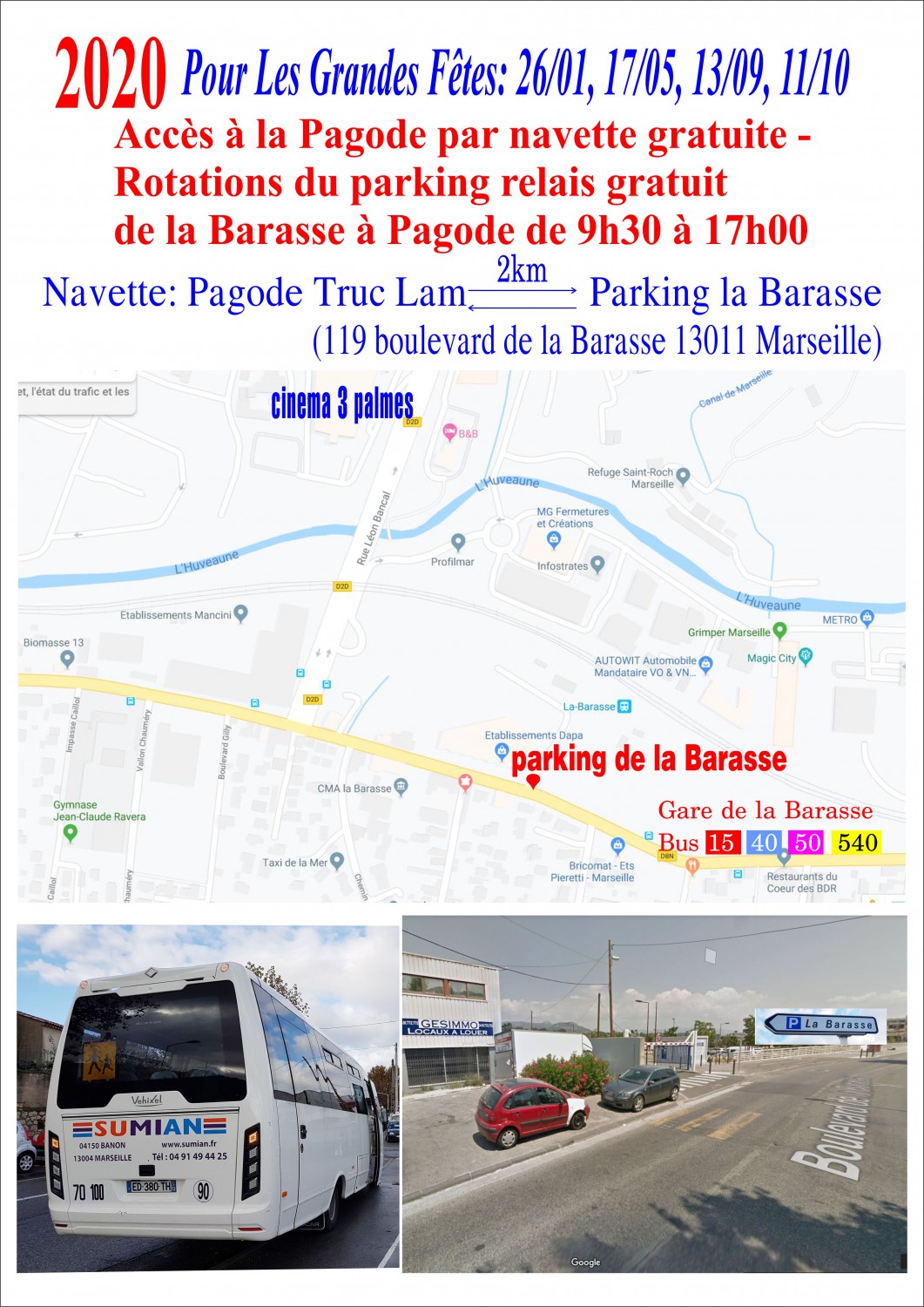 navette pour les fetes 2020