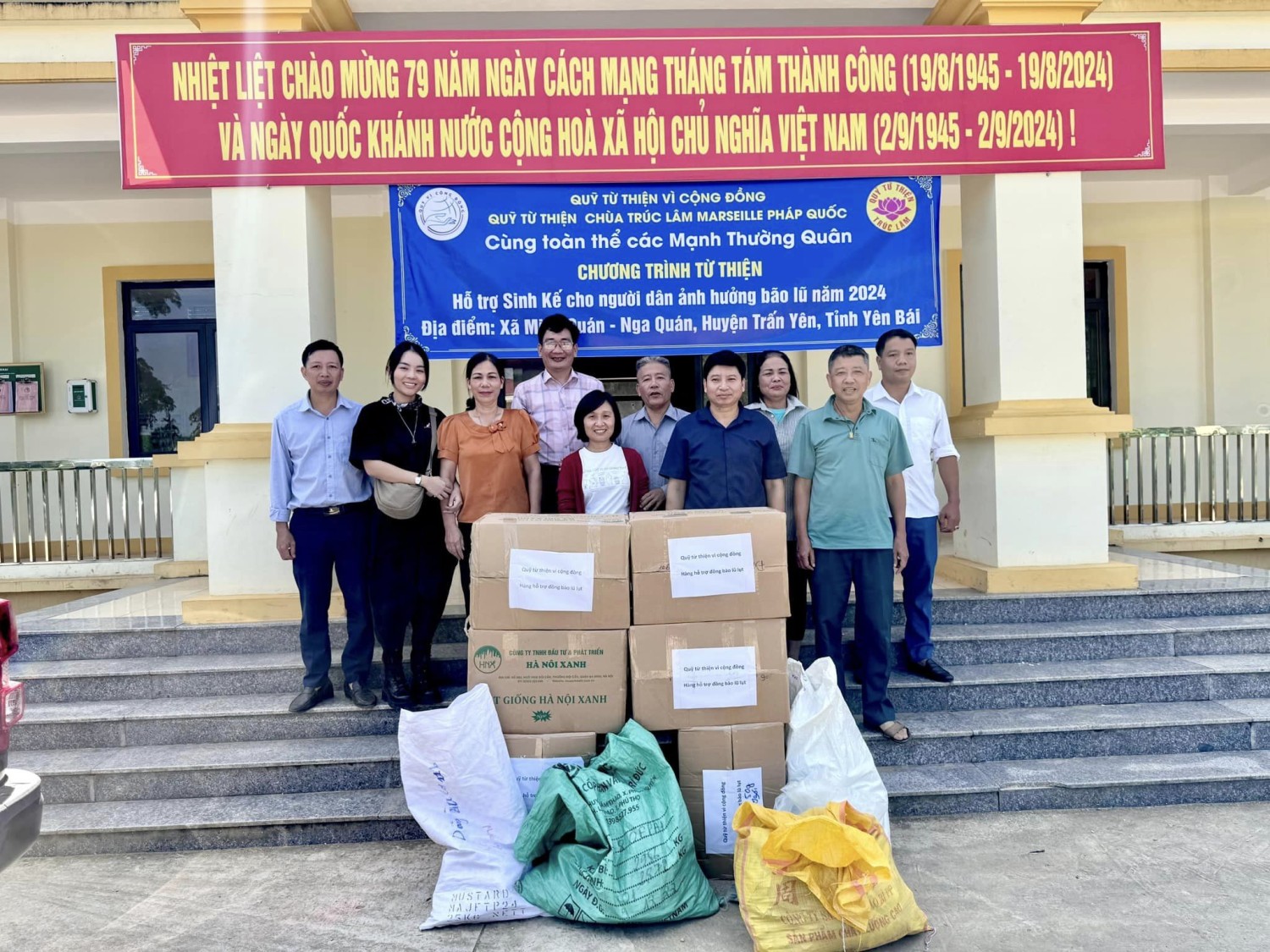 Hỗ trợ sinh kế cho bà con vùng lũ xã Nga Quán, Minh Quán, huyện Trấn Yên, tỉnh Yên Bái (siêu bão Yagi 2024)