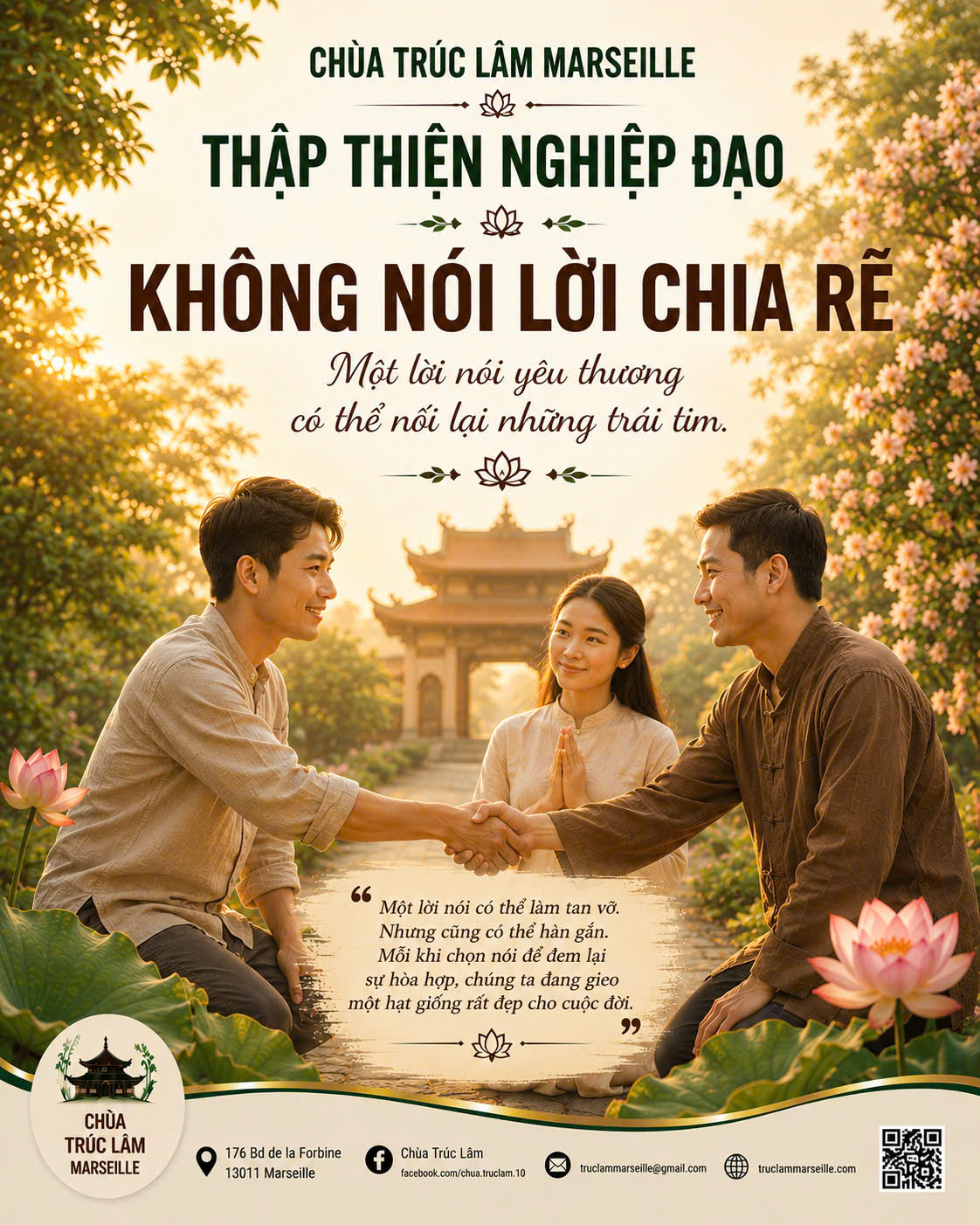 THẬP THIỆN NGHIỆP ĐẠO - KHÔNG NÓI LỜI CHIA RẼ
