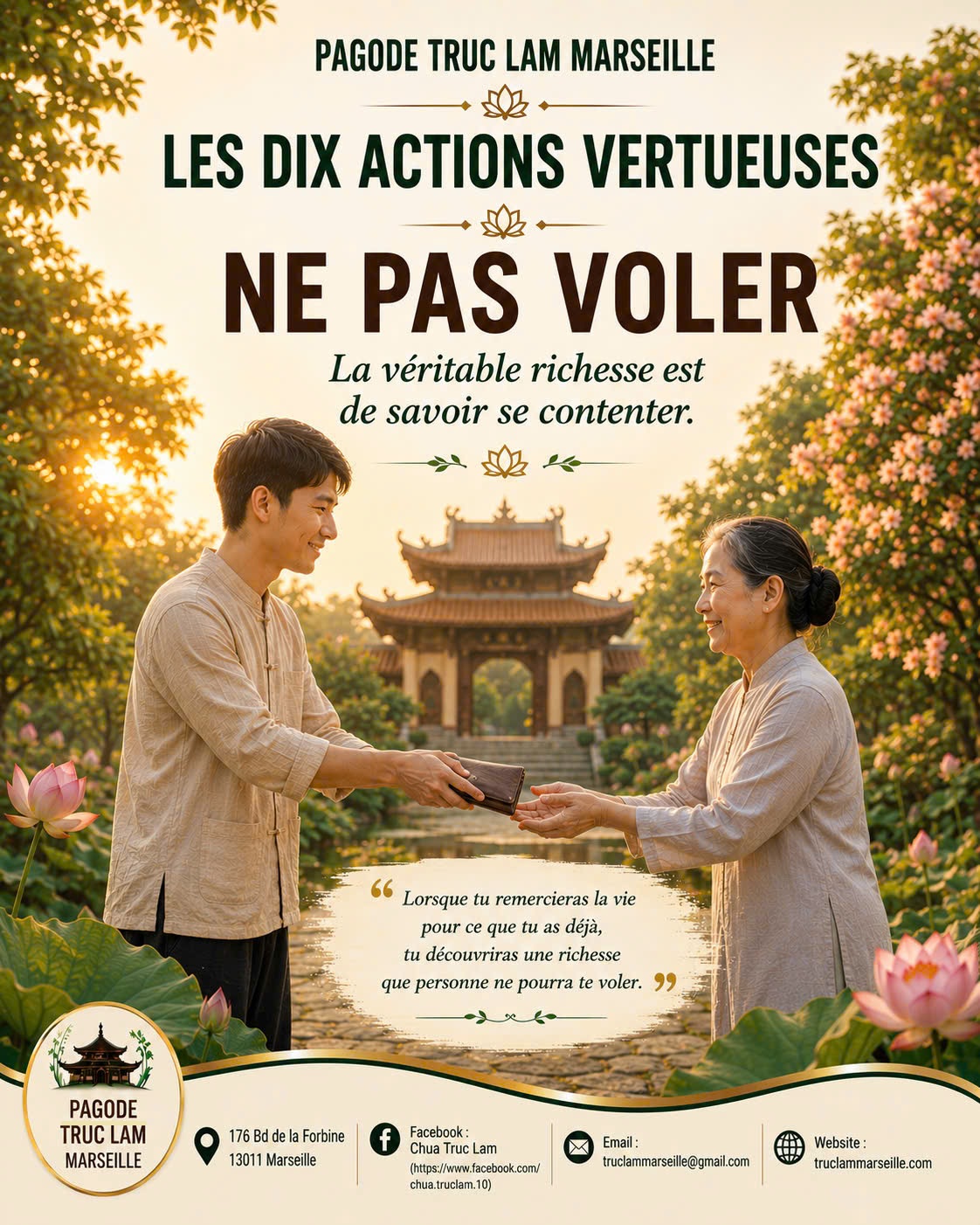 LES DIX ACTIONS VERTUEUSES - NE PAS VOLER