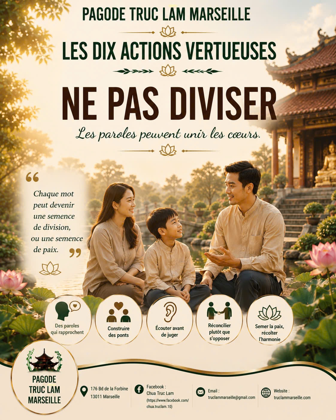 LES DIX ACTIONS VERTUEUSES - NE PAS DIVISER