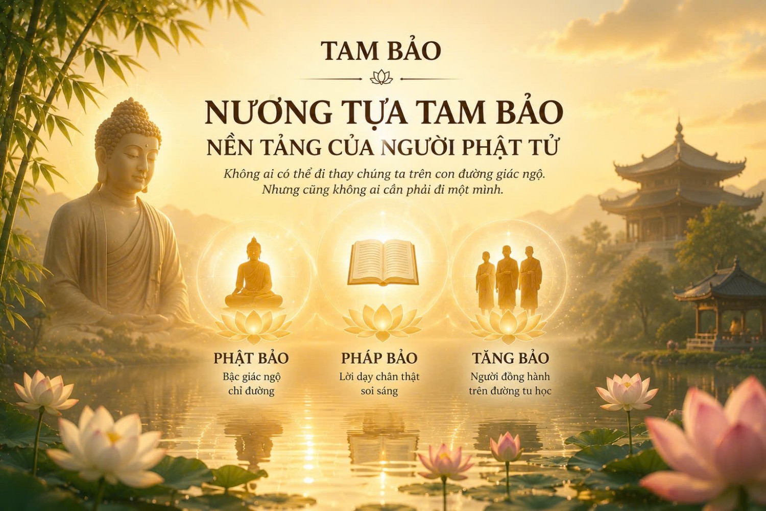 TAM BẢO - NƯƠNG TỰA TAM BẢO – NỀN TẢNG CỦA NGƯỜI PHẬT TỬ