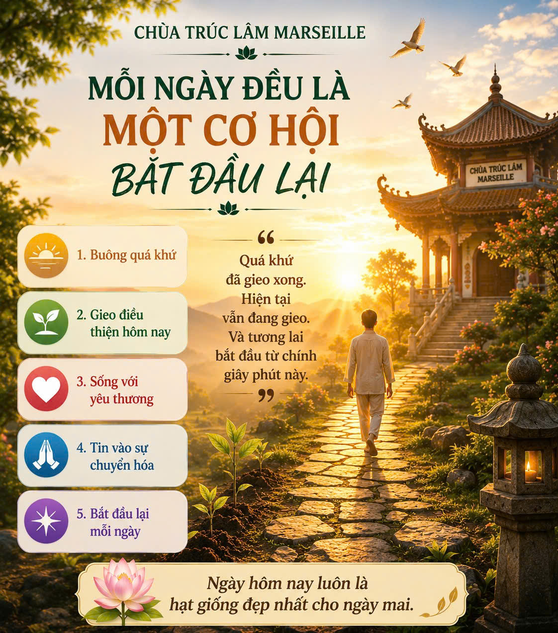 MỖI NGÀY ĐỀU LÀ MỘT CƠ HỘI BẮT ĐẦU LẠI