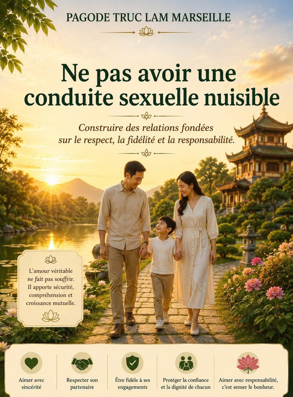 LES CINQ PRÉCEPTES - NE PAS AVOIR UNE CONDUITE SEXUELLE NUISIBLE