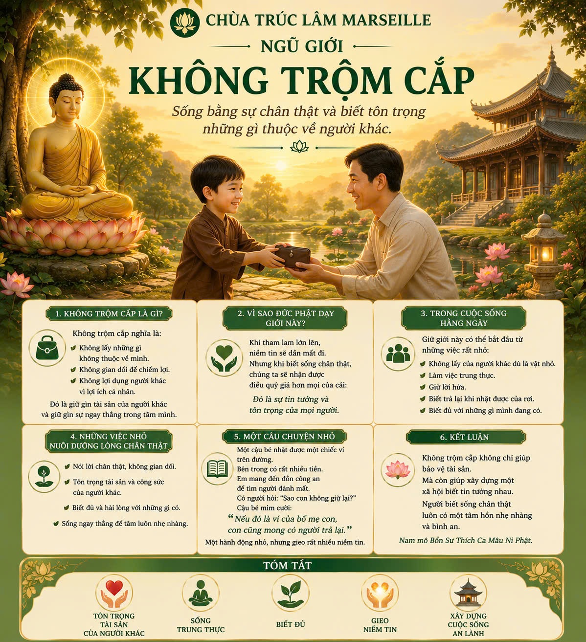 NGŨ GIỚI - KHÔNG TRỘM CẮP