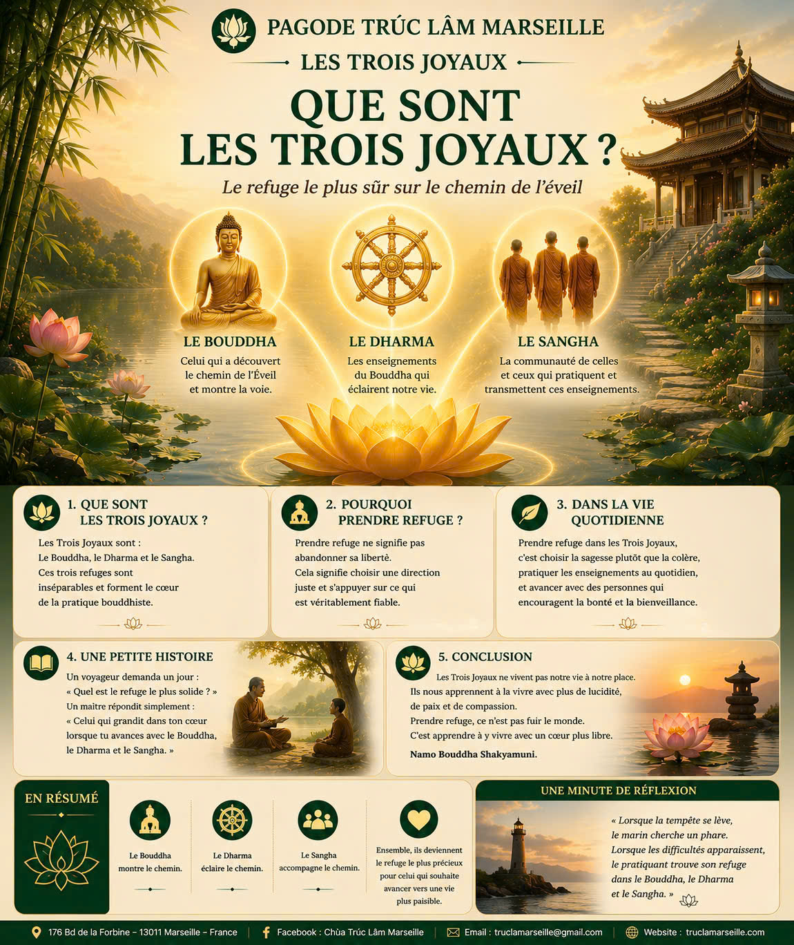 LES TROIS JOYAUX - Que sont les Trois Joyaux ?