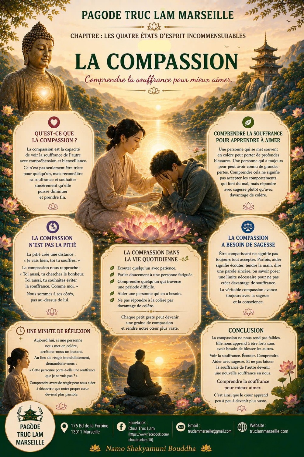 LES QUATRE ÉTATS D’ESPRIT INCOMMENSURABLES -  LA COMPASSION