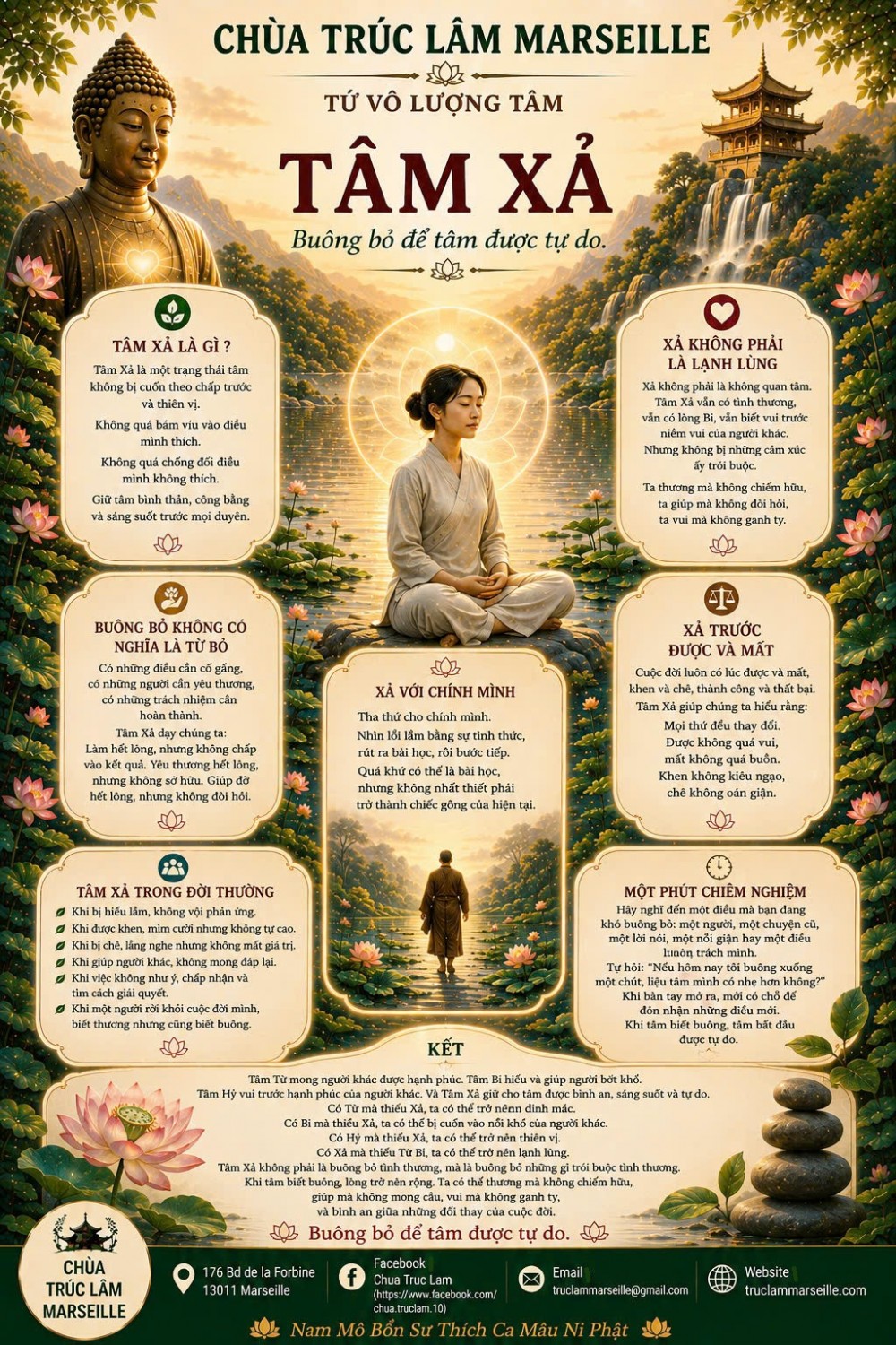 TỨ VÔ LƯỢNG TÂM – TÂM XẢ