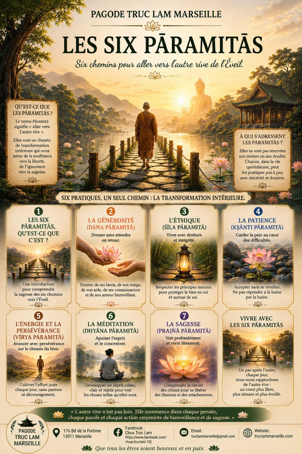 QUE SONT LES SIX PĀRAMITĀS ?