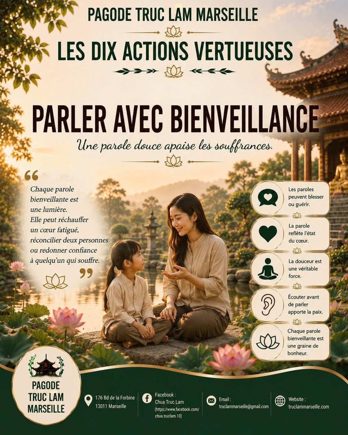 LES DIX ACTIONS VERTUEUSES - PARLER AVEC BIENVEILLANCE