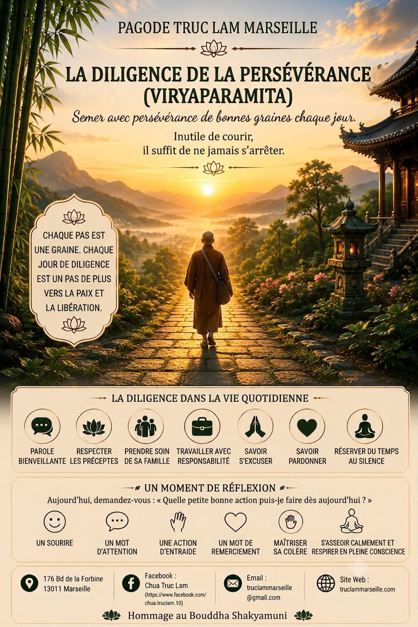 LES SIX PĀRAMITĀS – L’EFFORT JUSTE – VĪRYA PĀRAMITĀ