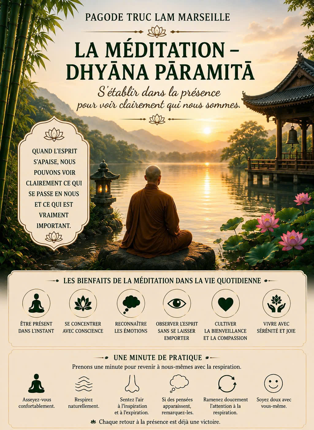 LES SIX PĀRAMITĀS – LA MÉDITATION – DHYĀNA PĀRAMITĀ