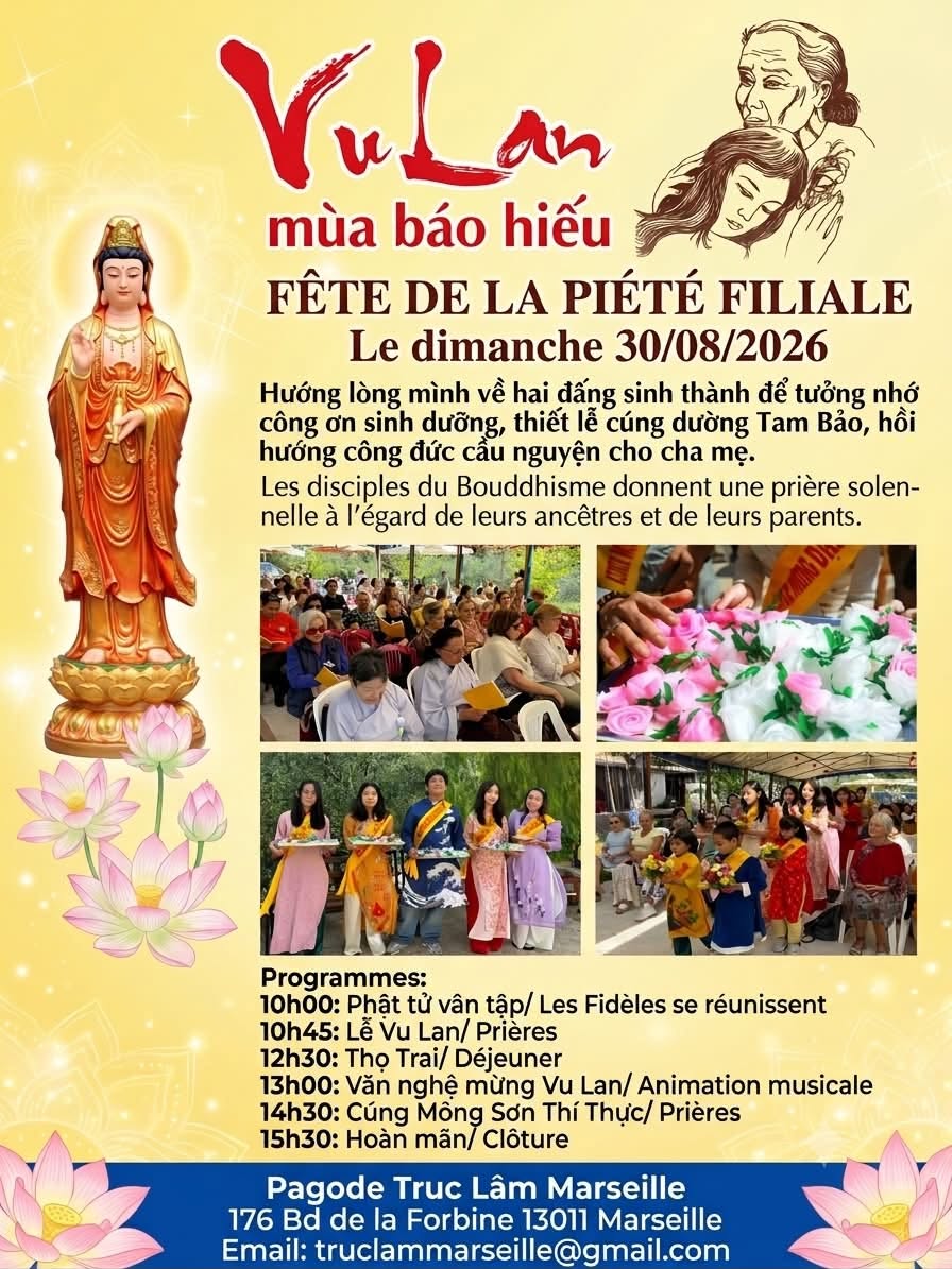 ĐẠI LỄ VU LAN BÁO HIẾU 30/08/2026