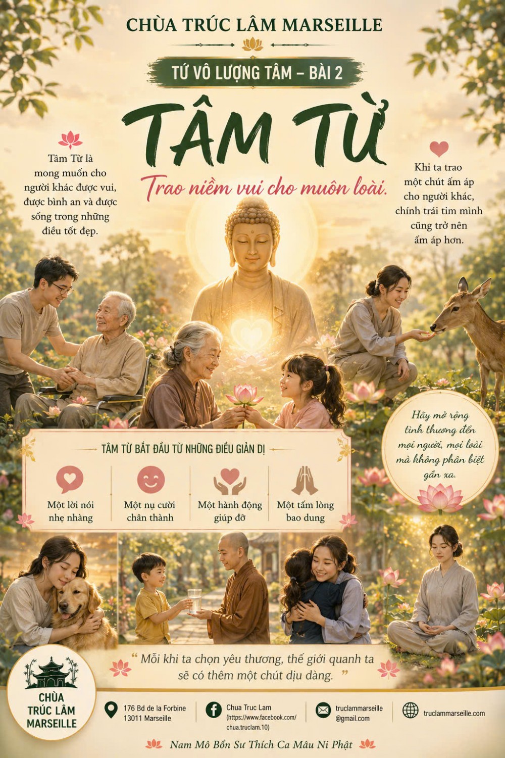 TỨ VÔ LƯỢNG TÂM – TÂM TỪ
