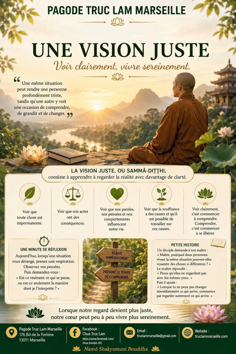 LES DIX ACTIONS VERTUEUSES - UNE VISION JUSTE